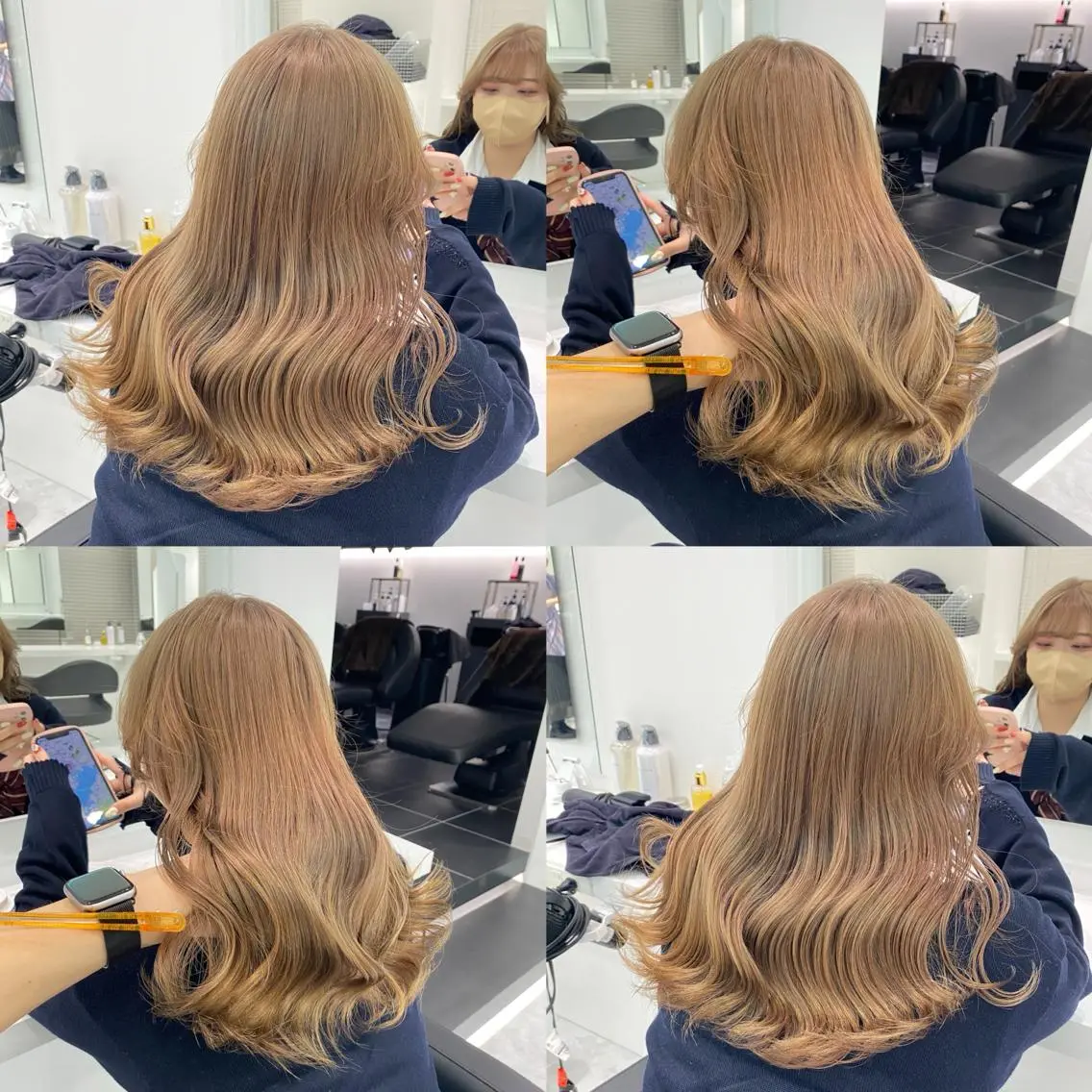 セミロング カラー センターパート特化 井上健太のヘアスタイル