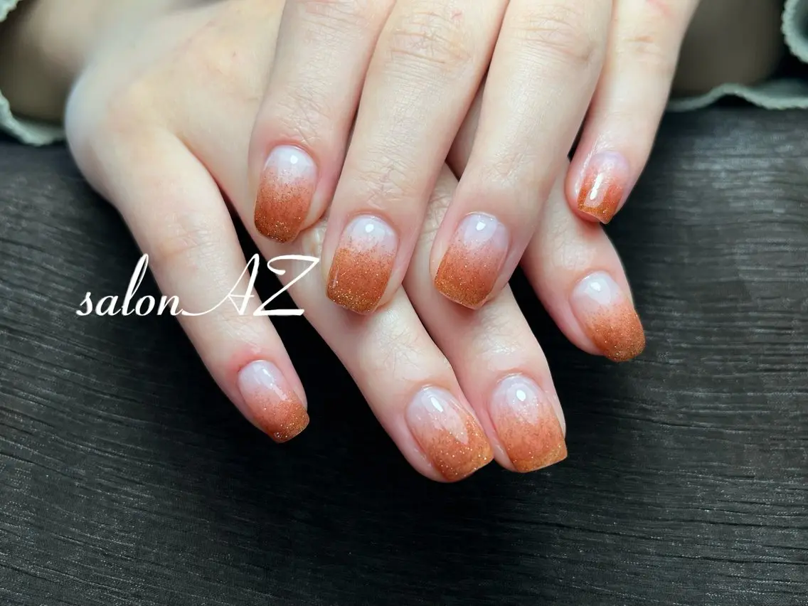 ネイル アートネイル 長さ出し フットネイル フレンチネイル ジェルネイル salon AZのネイルデザイン
