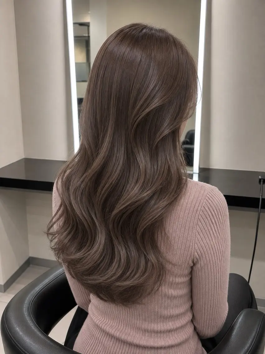 ミディアム カラー ブラウンカラー トリートメント 🌈ウルトワ水素 髪質改善naru🌈のヘアスタイル