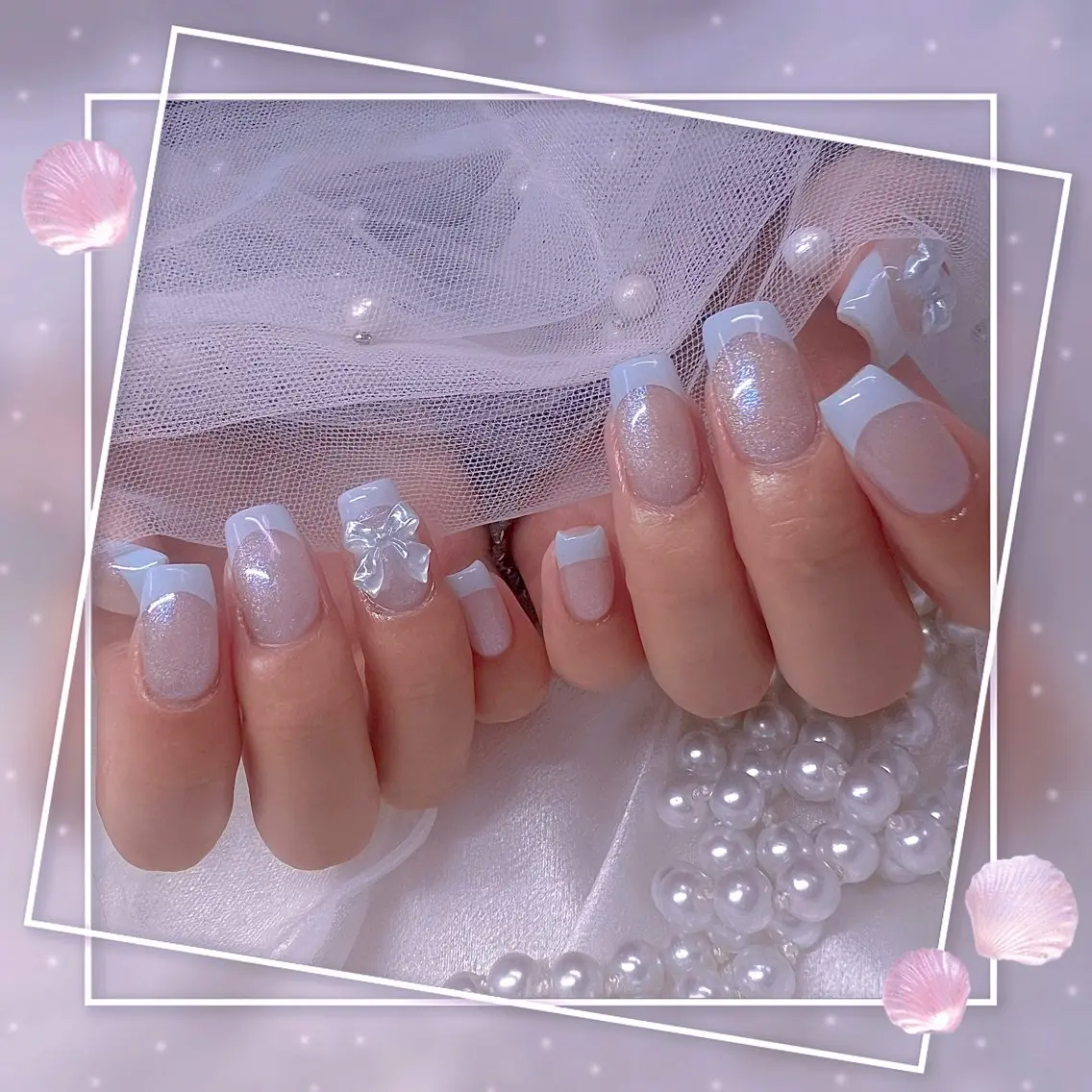 ネイル チークネイル ガーリー グラデーション マグネットネイル ピンク ハンドネイル Chill Nailsalonのネイルデザイン