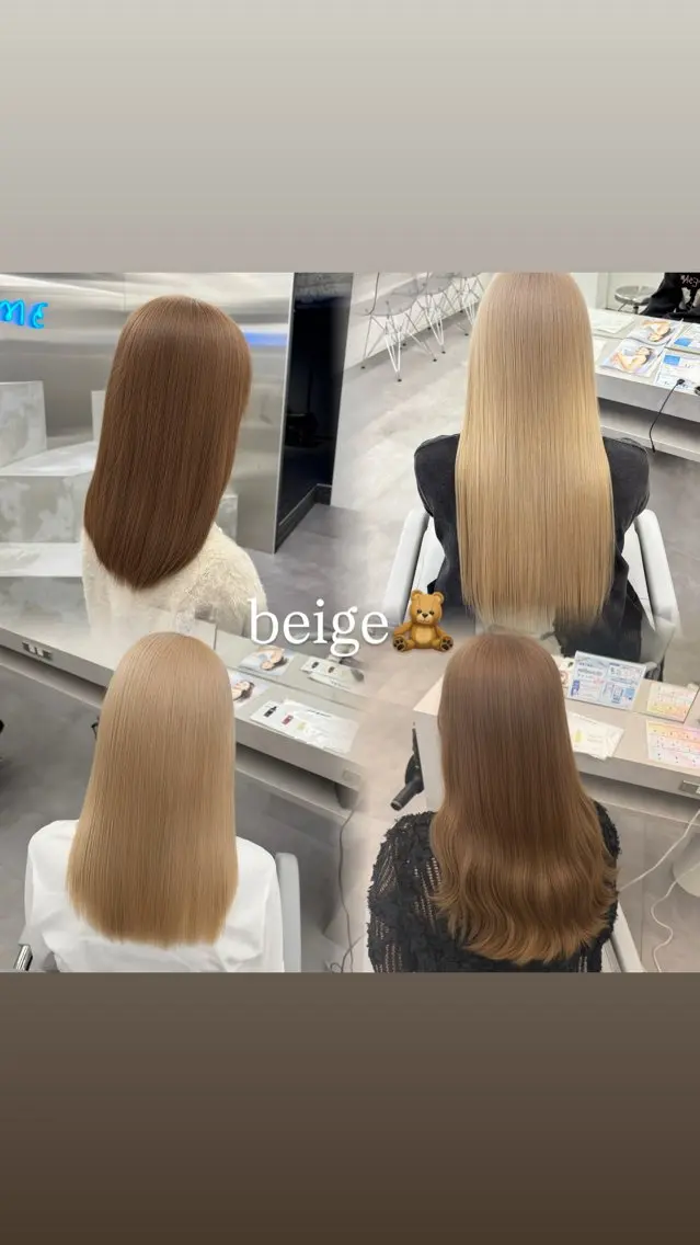 ミディアム カラー ヘアカラー 🧸🎀ブリーチ ‪栄🎀🧸かのんのヘアスタイル