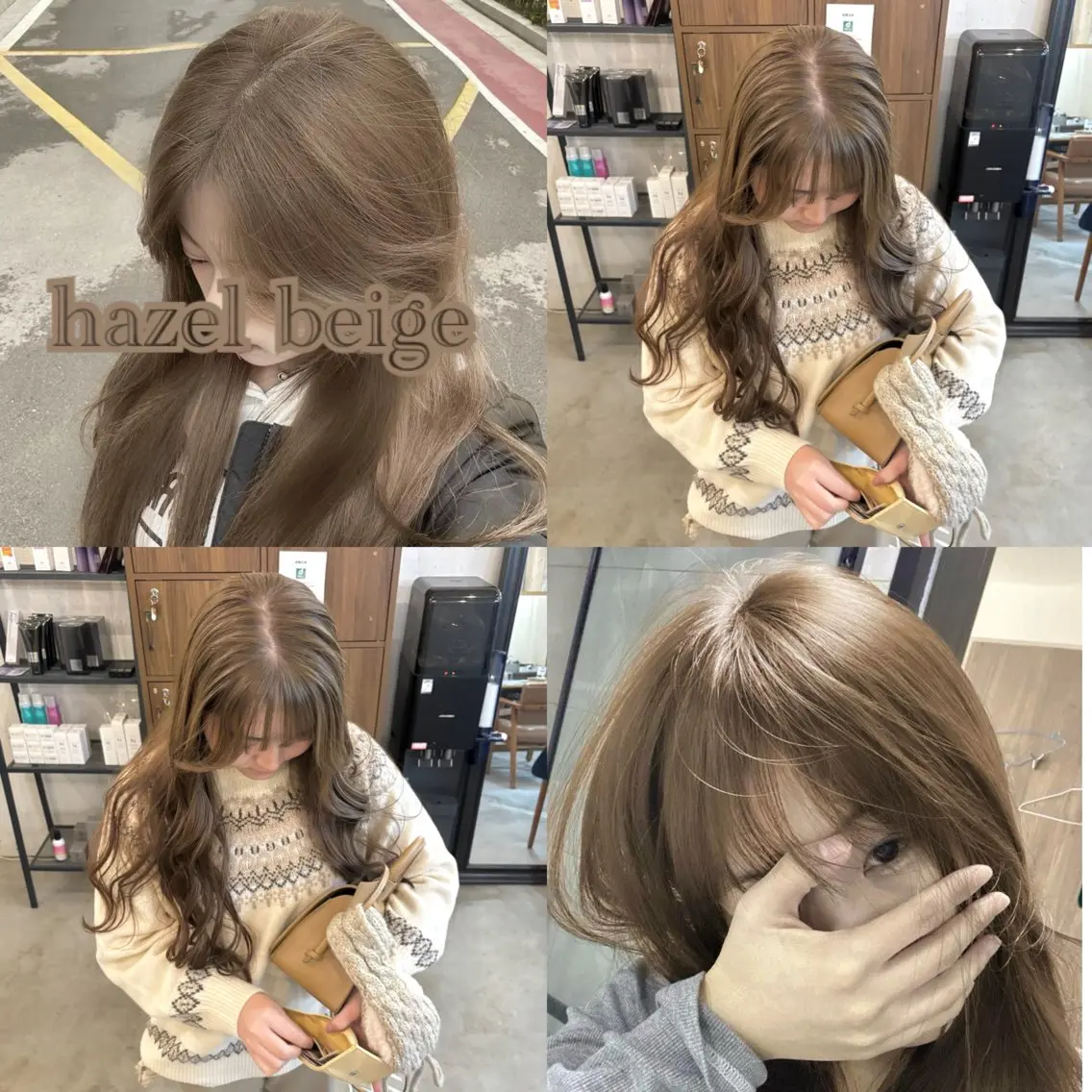 ロング カラー ブリーチ ブリーチなしカラー カット ヘアカラー SABO /透明感カラー/美髪のヘアスタイル