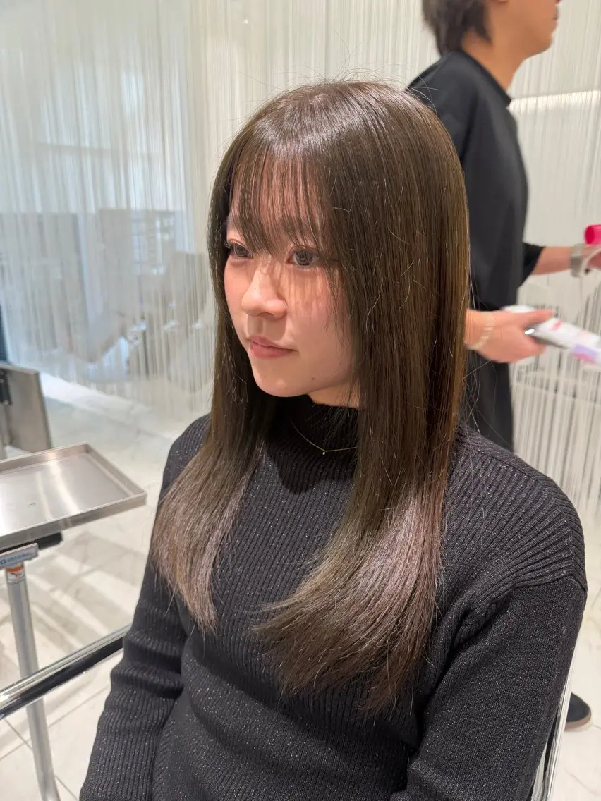 セミロング 髪質改善 トリートメント 村泉 心のヘアスタイル