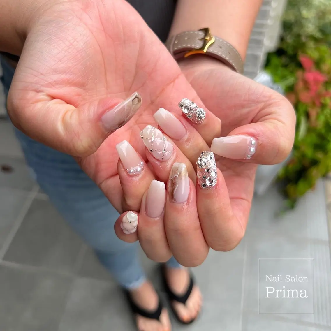 セミロング ネイル SalonPrima 西院Nail&Eyeのネイルデザイン
