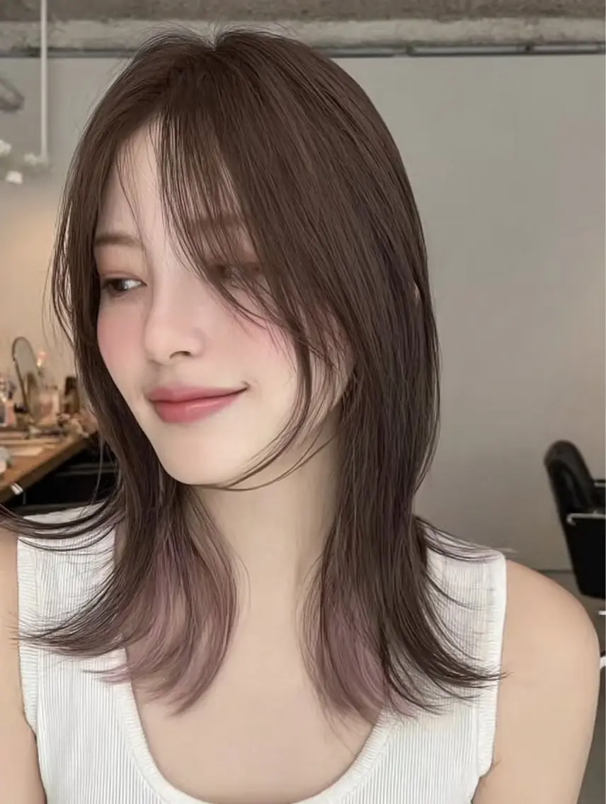セミロング 永瀬 恵のヘアスタイル