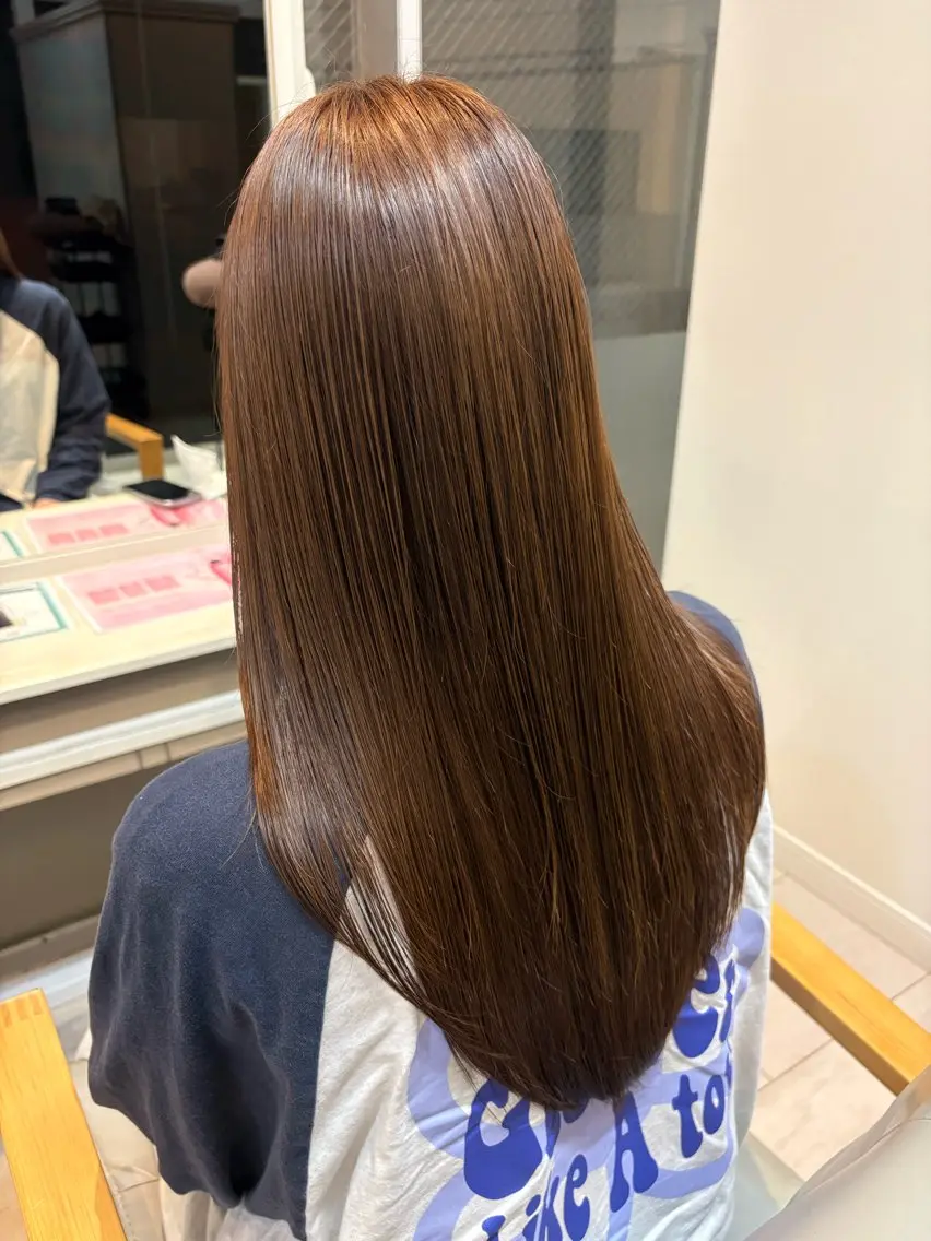 髪質改善カラー➕超音波の写真