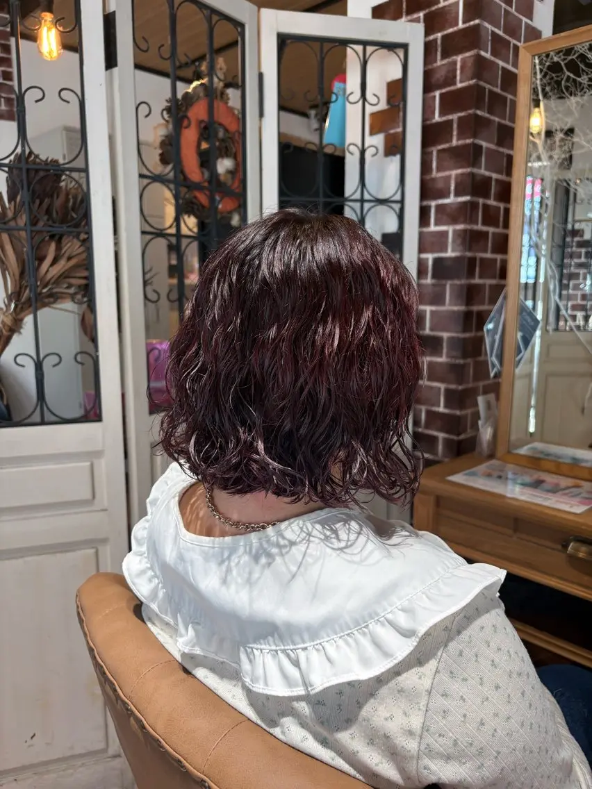 パーマ 松田 鈴菜のヘアスタイル