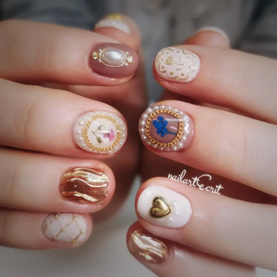 ネイル ハンドネイル nailart ecritのネイルデザイン