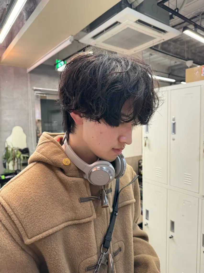 ショート パーマ メンズ カット パーマ 早瀬裕之 パーマのヘアスタイル