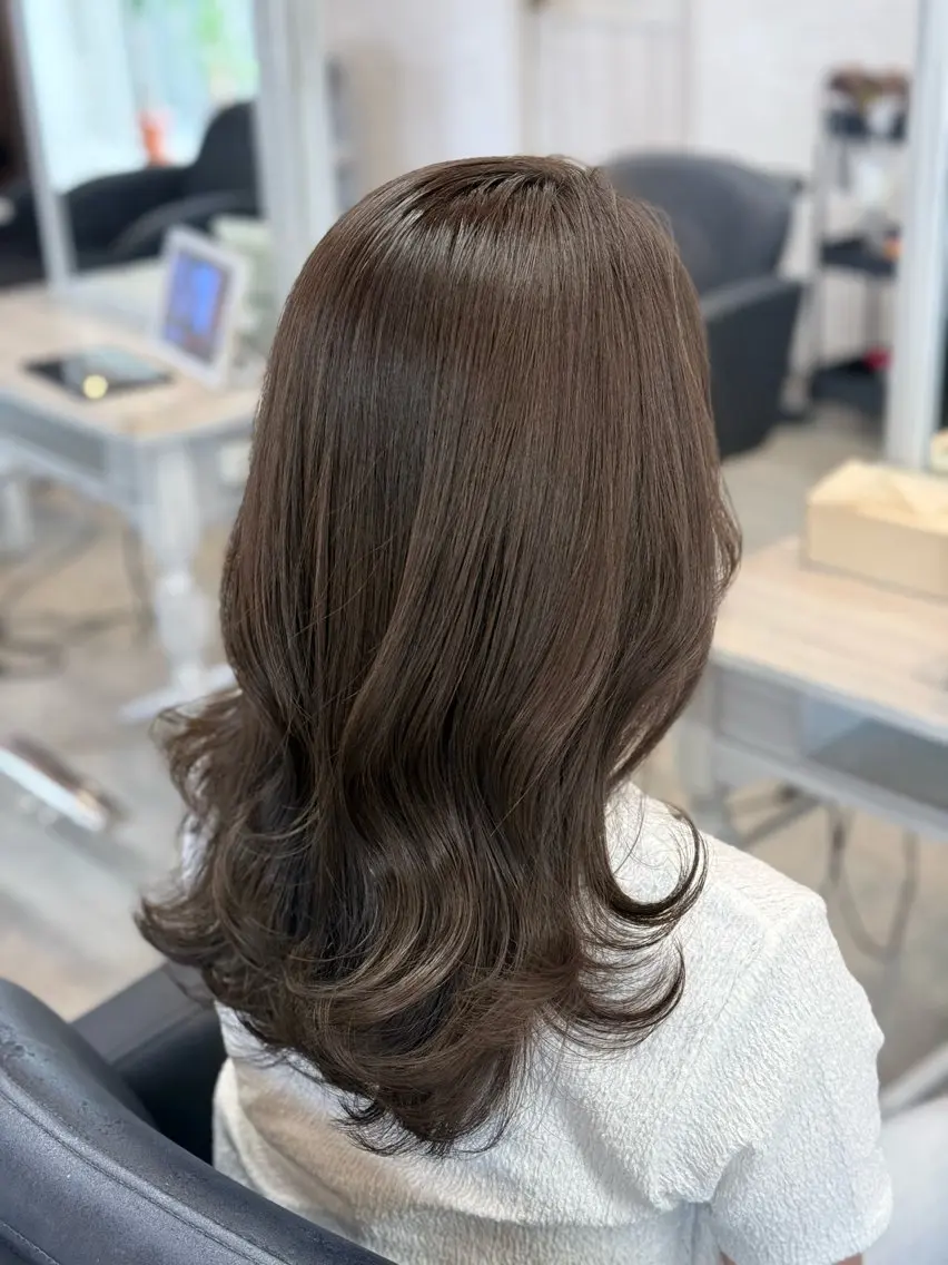カラー カット ヘアカラー トリートメント 🎀ヘアセット/艶髪 /はやしほのか🎀のヘアスタイル