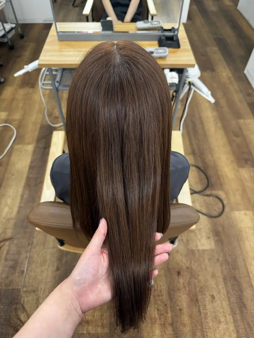 ロング カラー カット ヘアカラー miu-YUCCA 縮毛矯正モデル募集中のヘアスタイル
