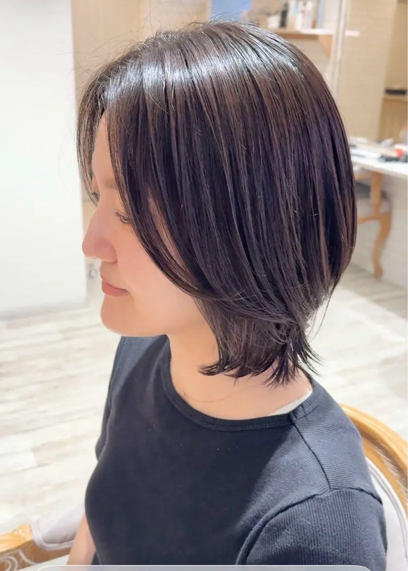 カラー アッシュ アッシュグレー abilita HARUKAのヘアスタイル