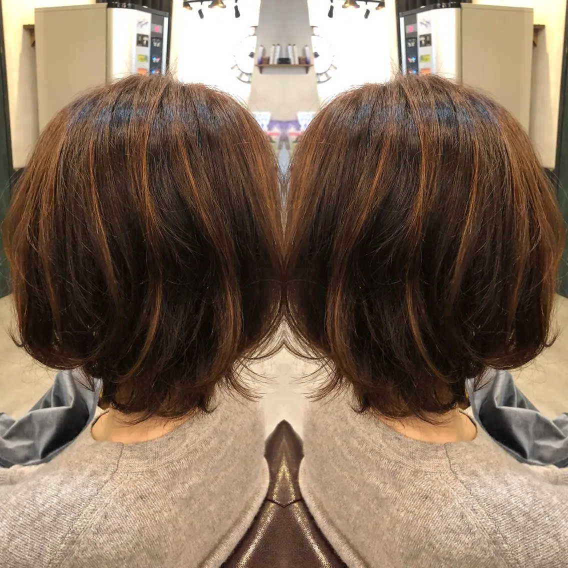 ミディアム カラー パーマ ヘアアレンジ キッズ マツエク・マツパ ハイライトカラー ハイライト カット ヘアカラー トリートメント ヘッドスパ 美髪矯正 🌈髪質改善 山下のヘアスタイル