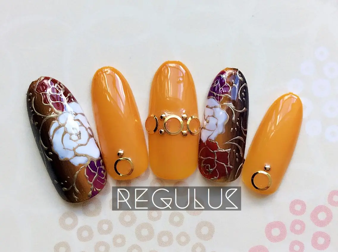 ネイル 成人式 ネイルチップ Regulus 西川のネイルデザイン