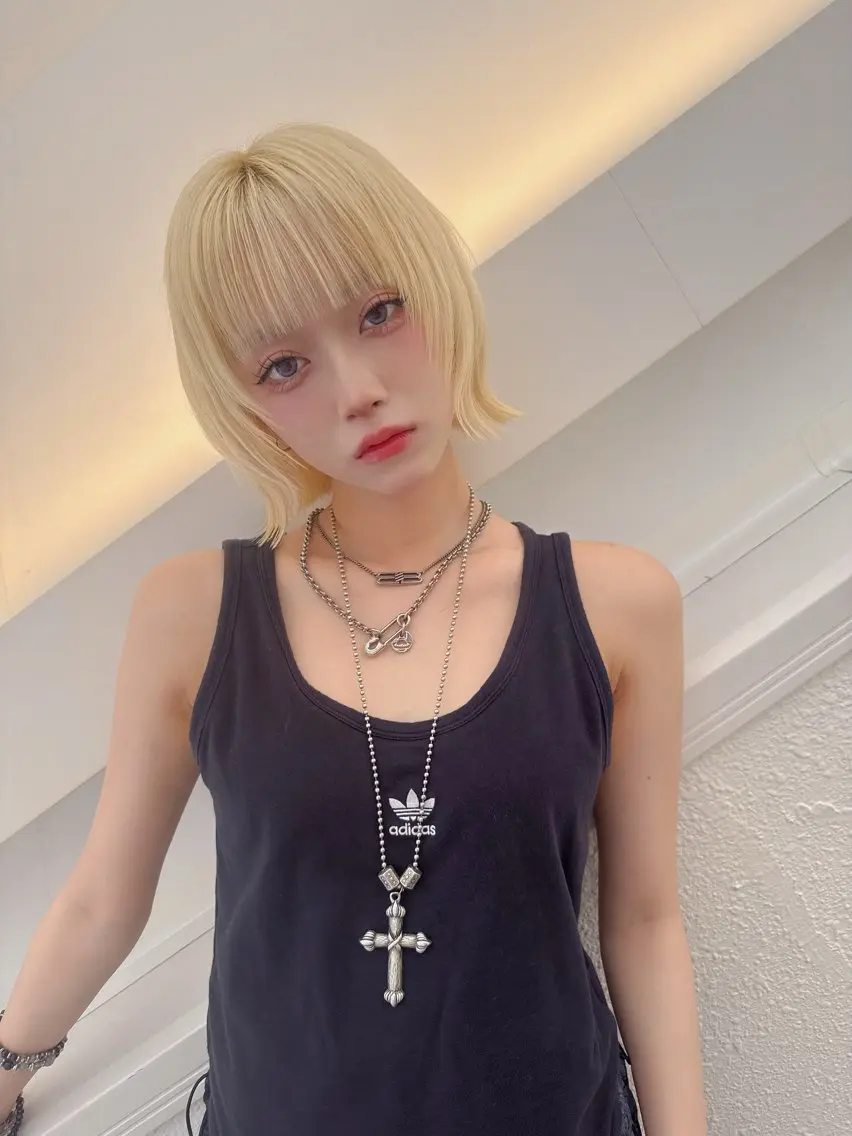 ショート カラー 切りっぱなしボブ ブリーチ ブロンド ケアブリーチ 透明感カラー カット ヘアカラー 💎透明感カラー特化 💎TAISEIのヘアスタイル