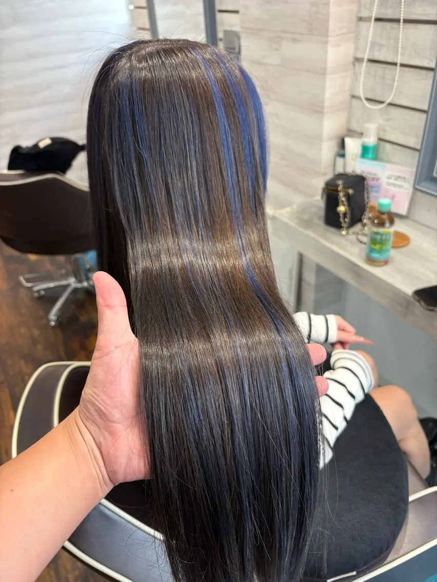 ロング ハイライト ヘアカラー トリートメント LOCO/ Koukiのヘアスタイル
