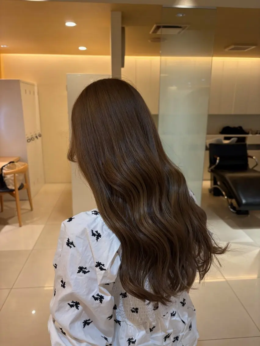 ロング 荒木 千奈のヘアスタイル