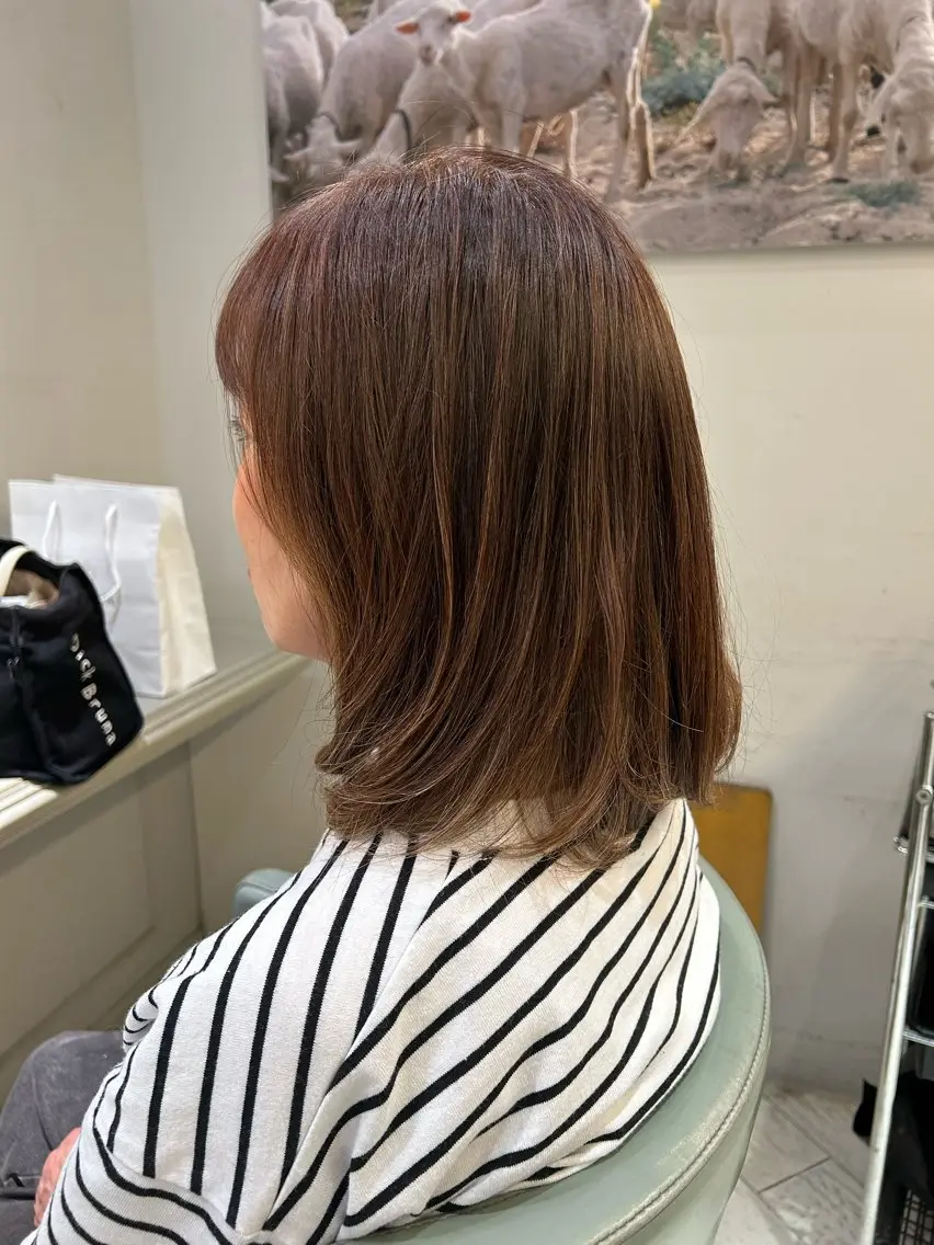 ミディアム パーマ 金田 駿之介のヘアスタイル