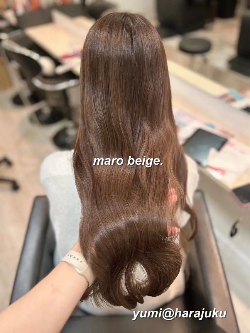 ロング カラー パーマ ヘアアレンジ メンズ ワット 原宿のヘアスタイル