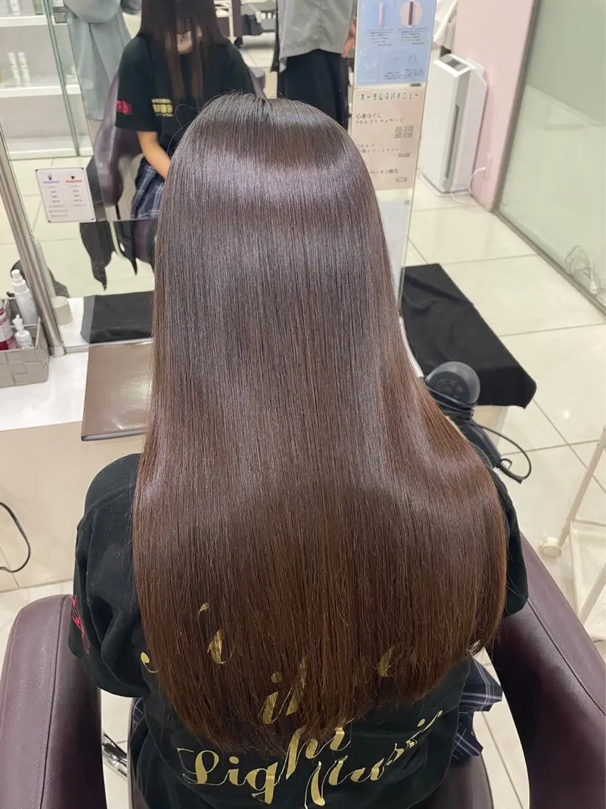 ロング パーマ カット 縮毛矯正 TELA HAIR 石岡♡aikaのヘアスタイル