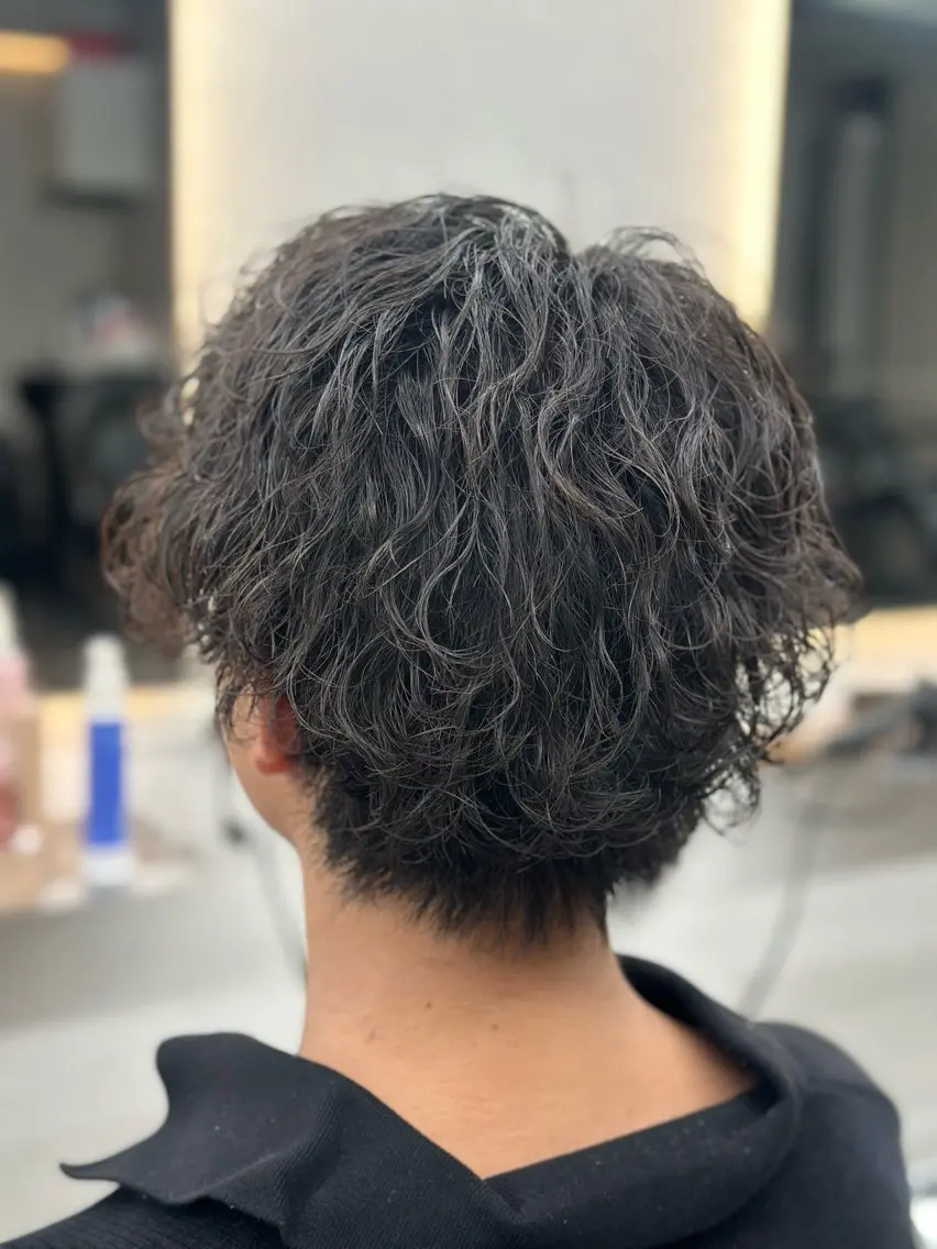 パーマ メンズ メッシュパーマ支持率 ◎大宮/隼也のヘアスタイル