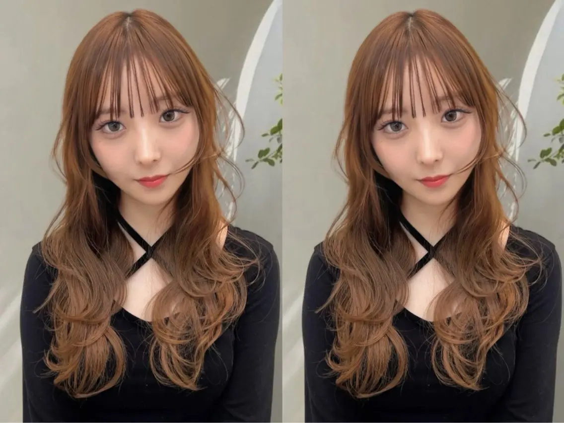 ロング ヘアカラー トリートメント 韓国ヘア 野々山 ゆうとのヘアスタイル