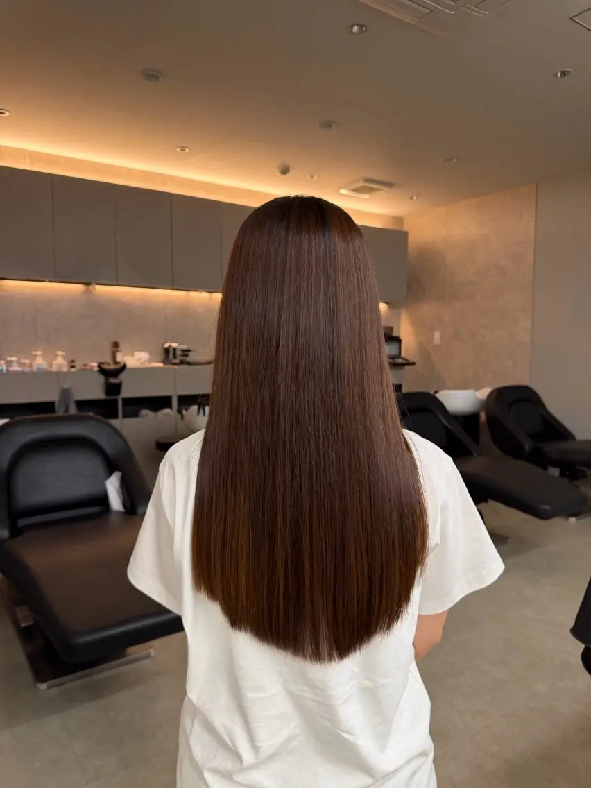 ロング ロング 縮毛矯正 sand chiharuのヘアスタイル