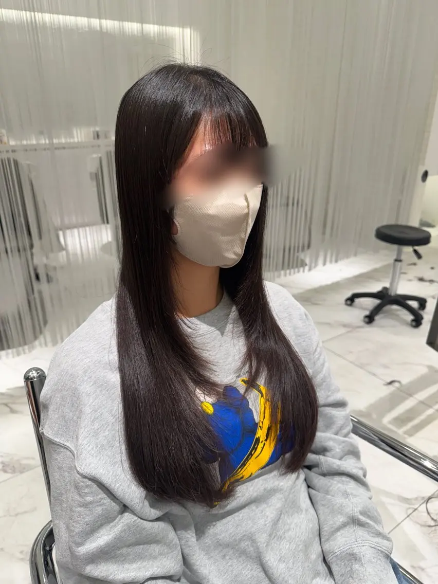 ロング レイヤーカット ローレイヤー 村泉 心のヘアスタイル