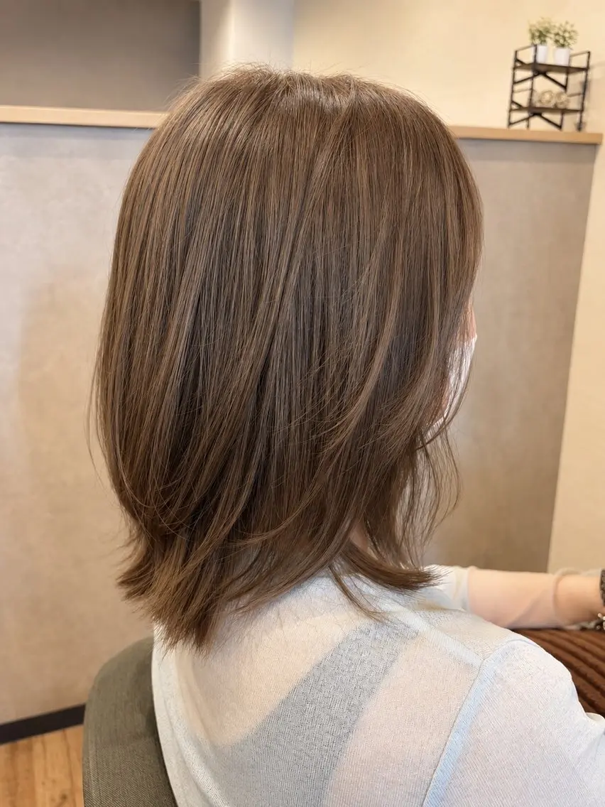 ミディアム カット ヘアカラー 野呂 隼人のヘアスタイル