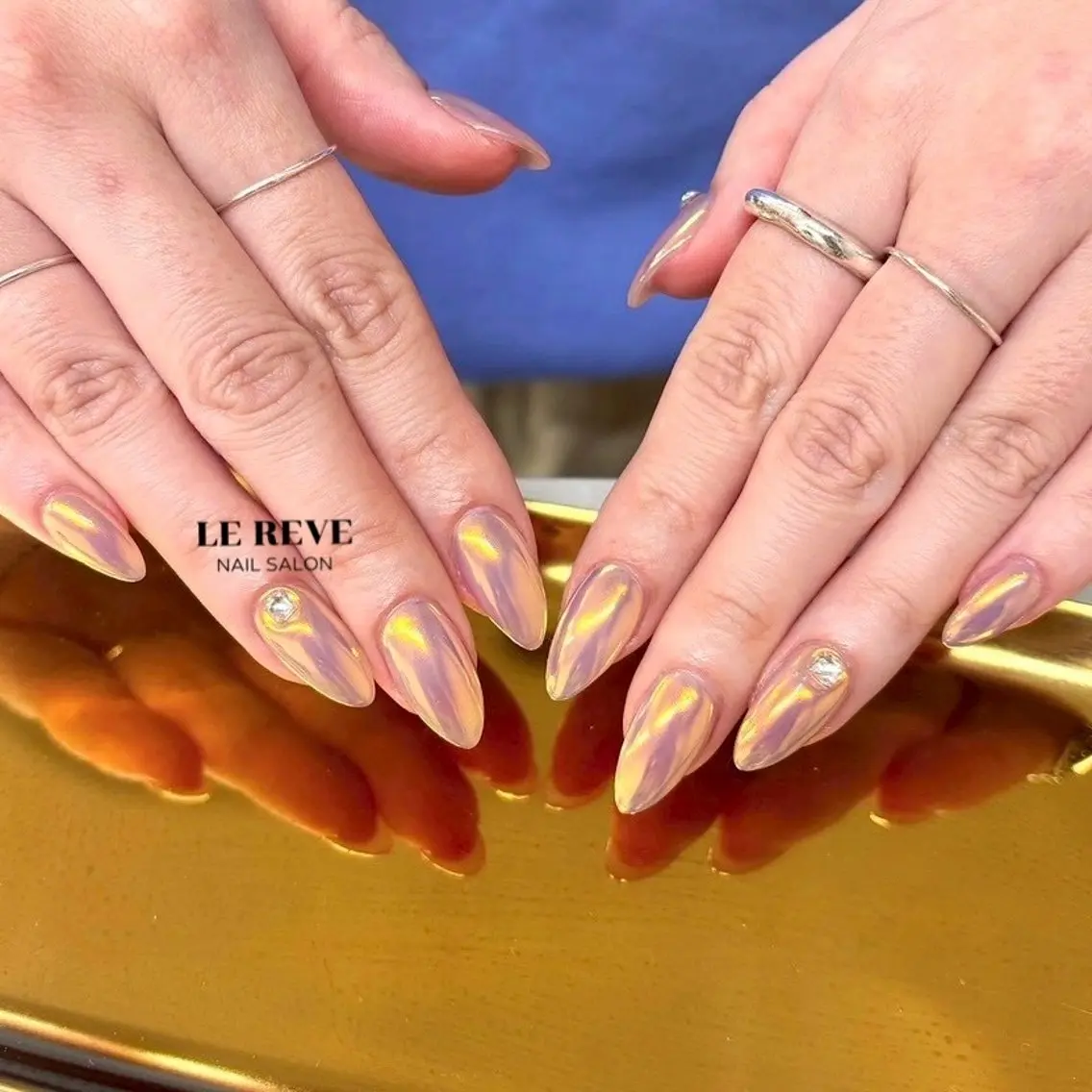ネイル 韓国ネイル ニュアンスネイル シンプルネイル 春ネイル ワンホンネイル LE REVE nailsalonのネイルデザイン