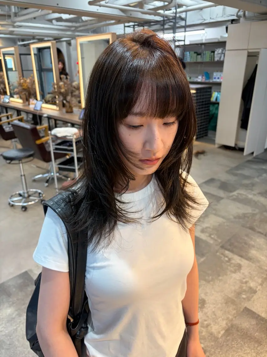 セミロング 🪽🪷透明感/ ダブルカラー🪷🪽のヘアスタイル
