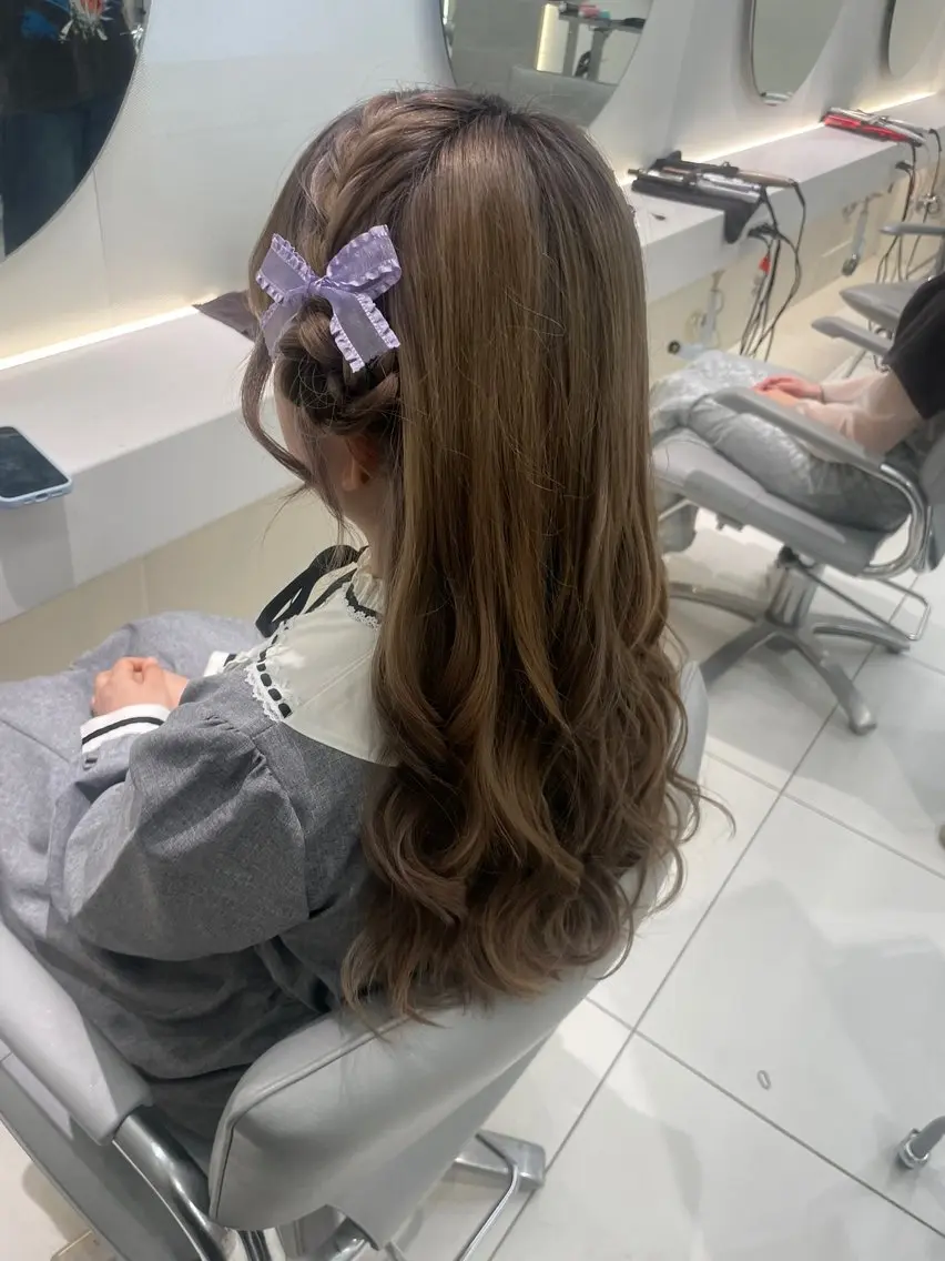 ヘアアレンジ 結婚式・ブライダル ヘアセット ヘアセット🎀耳つぼ 👂💎MONAMIのヘアスタイル