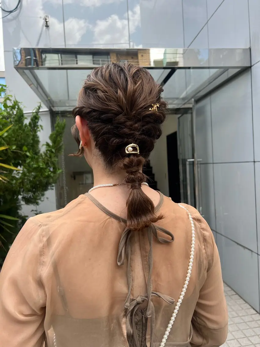 セミロング ヘアセット 似合わせヘア🫶🏻 つきいてるみのヘアスタイル