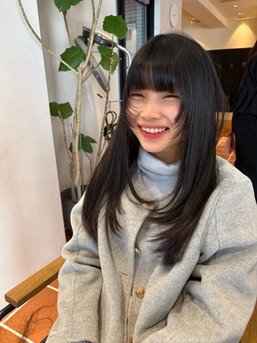 ロング カット トリートメント 似合わせカットNo1 いちば　ゆなのヘアスタイル
