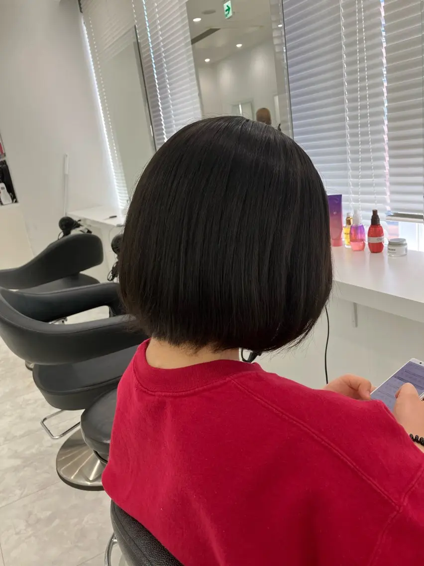 ショート カラー ヘアアレンジ 💓色落ちまで綺麗な 垢抜けカラー💓のヘアスタイル
