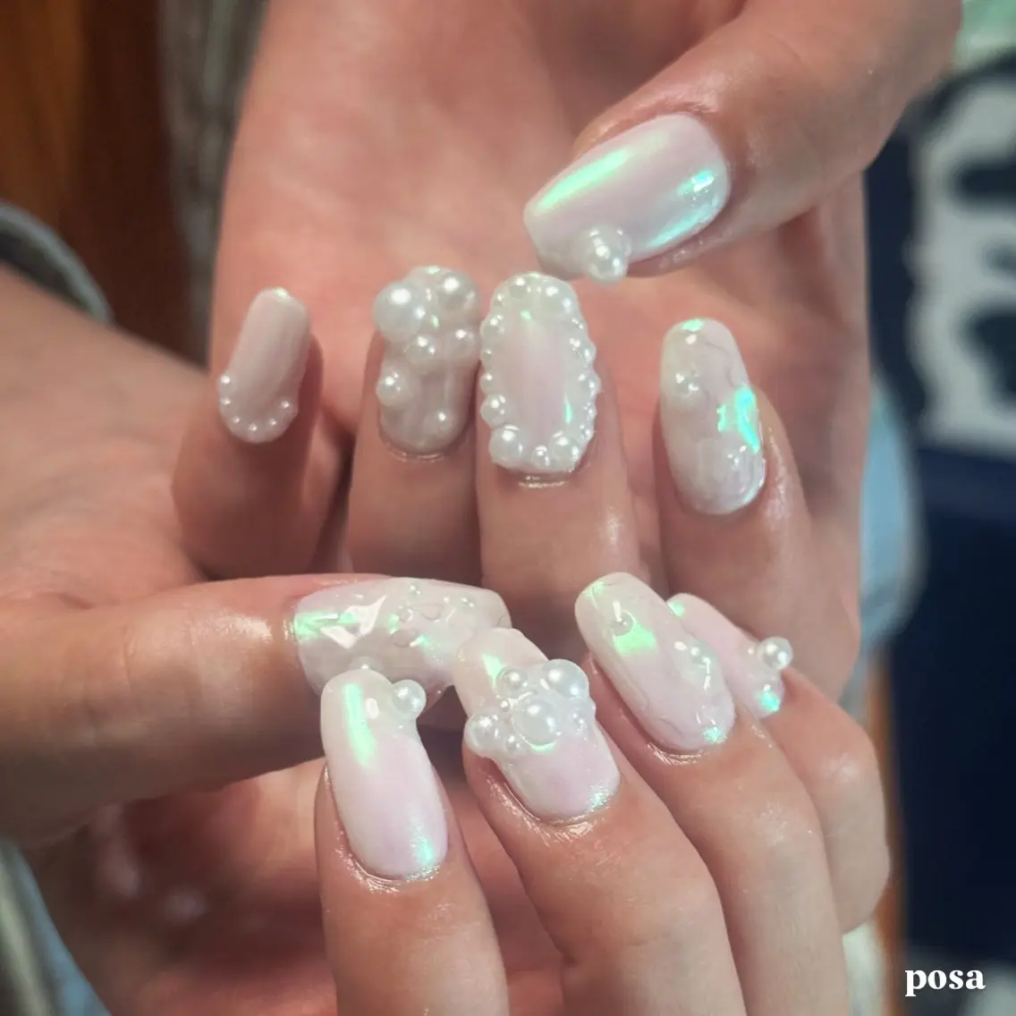 ネイル シンプルネイル ハンドネイル posa nail モエミのネイルデザイン