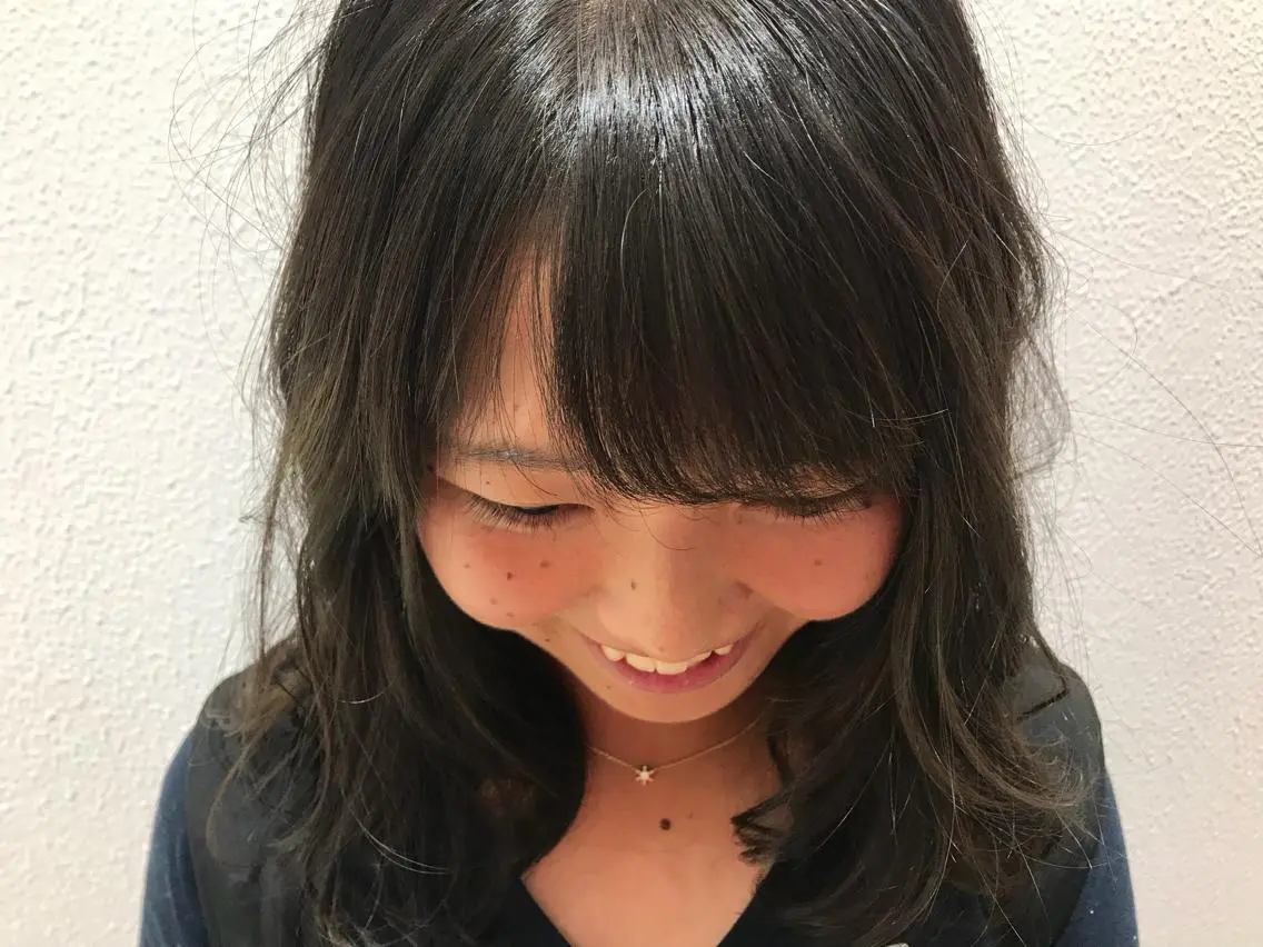 ミディアム カラー イルミナカラー 当日予約🆗✂︎ ウエモト タクのヘアスタイル