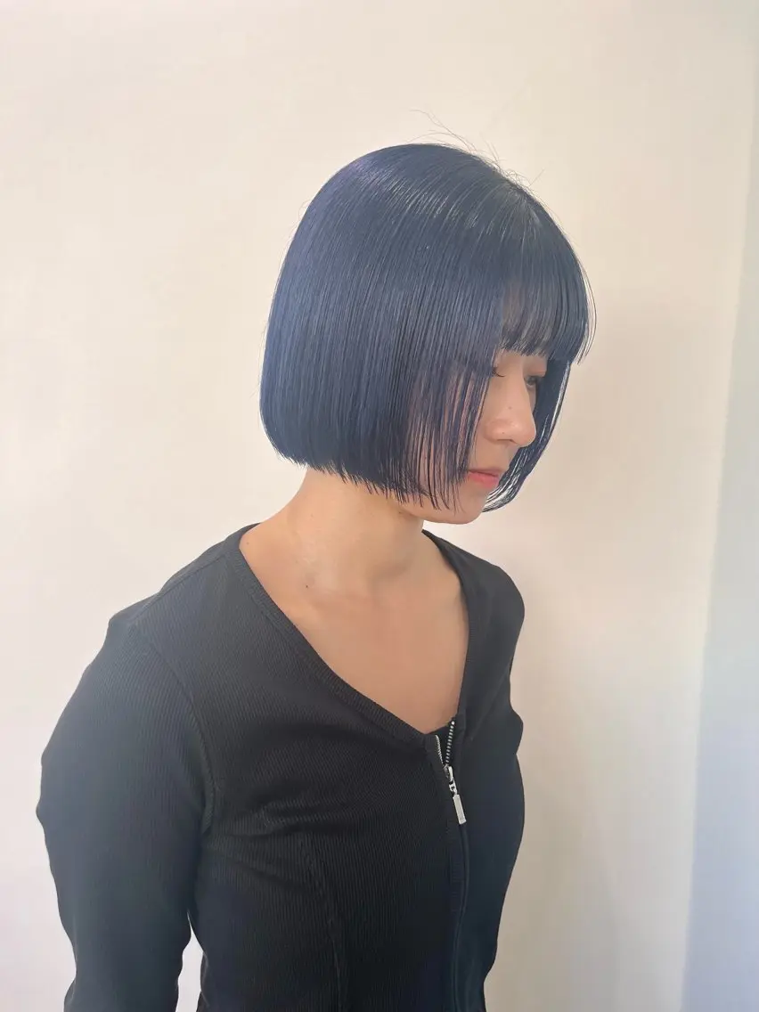 ミディアム ボブ オタク美容師🛍/ 酸性ストレート/艶髪のヘアスタイル