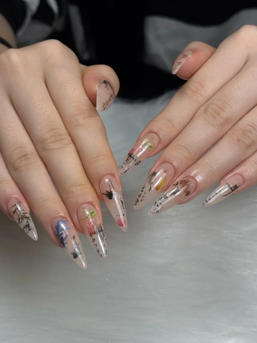 ネイル キラキラネイル 韓国ネイル マグネットネイル 夏ネイル ワンホンネイル ハンドネイル Sully Nail Labのネイルデザイン