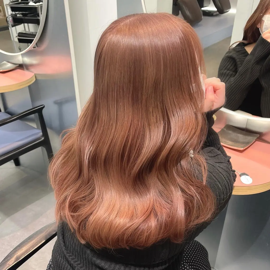 ロング カラー ベージュカラー ピンクカラー ピンクベージュ ayaka♡ 柔らかカラーのヘアスタイル