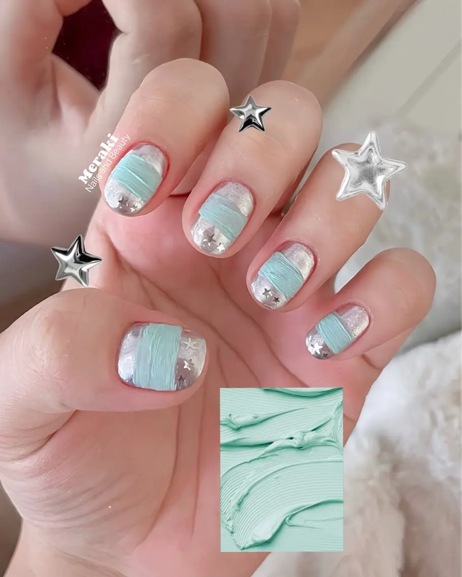 ネイル アートネイル フレンチネイル ジェルネイル 韓国ネイル マグネットネイル ハンドネイル Lumi de nailsのネイルデザイン