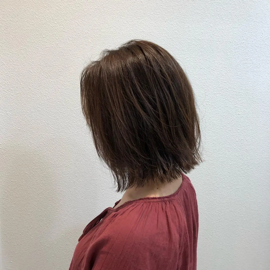 ミディアム カラー ベージュカラー レイヤーカット 柳田 駿のヘアスタイル