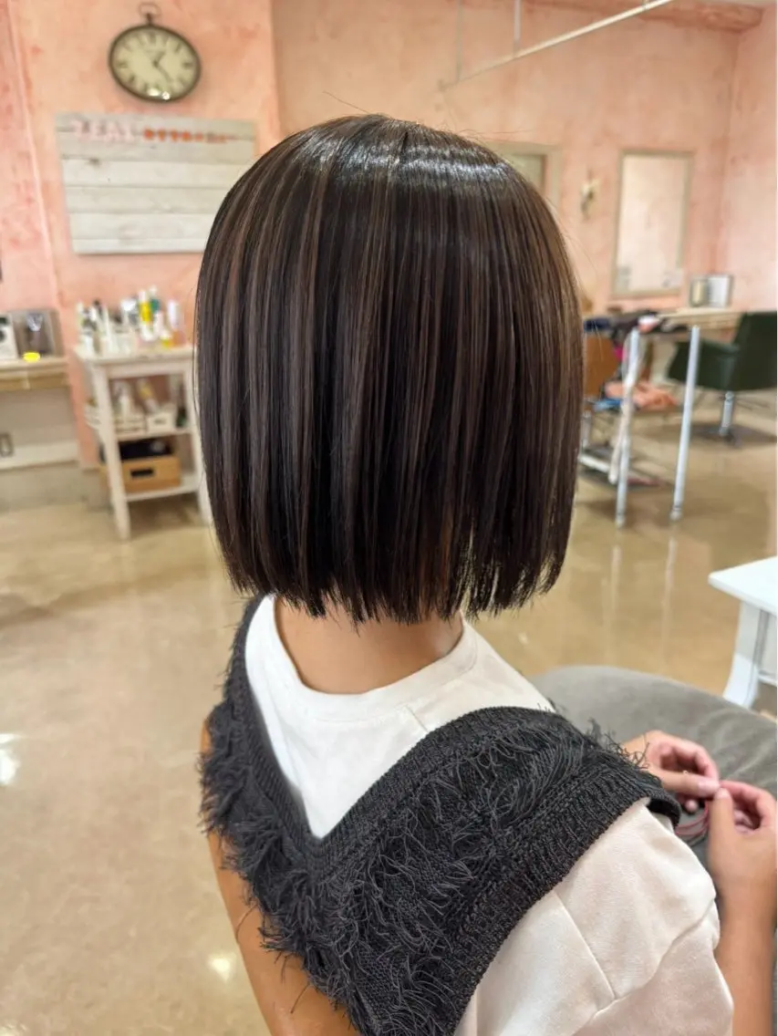 ショート カラー ブラウンカラー ダークブラウン デザインカラー 韓国風ヘア ヘアカラー 🩶透明感・艶カラー 🩶ひいな🩶のヘアスタイル