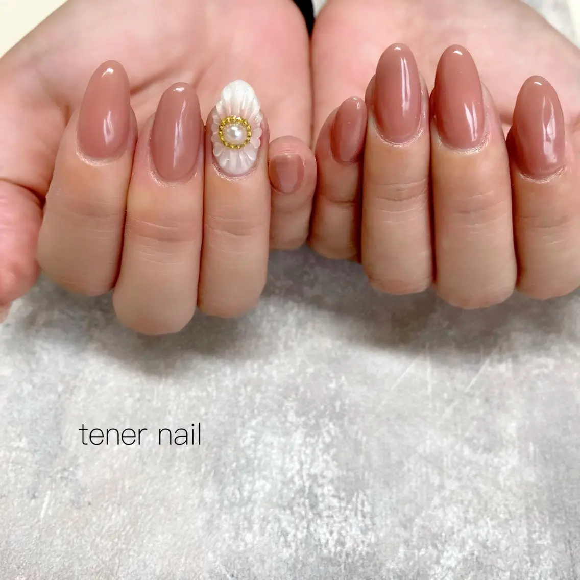 ネイル フラワーネイル ぷっくりネイル ハンドネイル テネルネイル tener nailのネイルデザイン