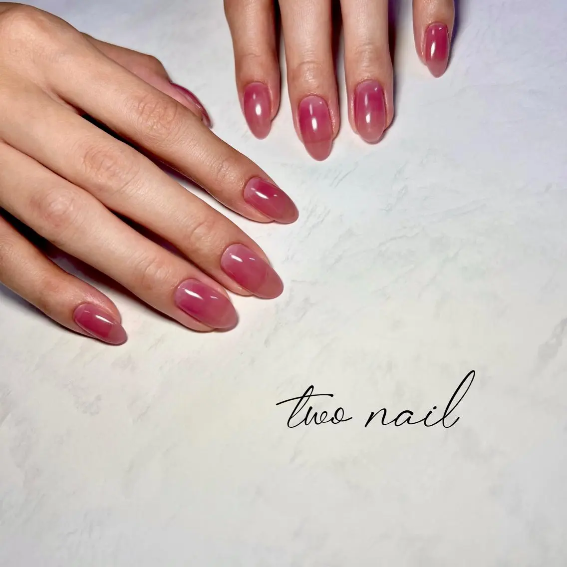 ネイル アートネイル フットネイル ハート ニュアンスネイル ホワイト ハンドネイル two nailのネイルデザイン