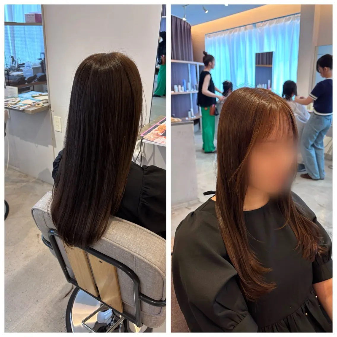 ロング カラー カット ヘアカラー 真鍋 月音のヘアスタイル