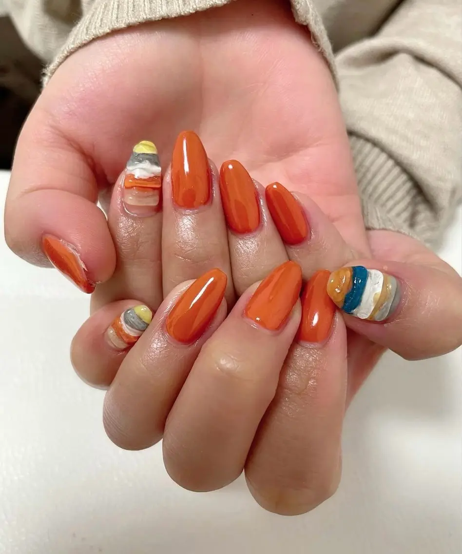 ロング nailアクイール morishitaのネイルデザイン