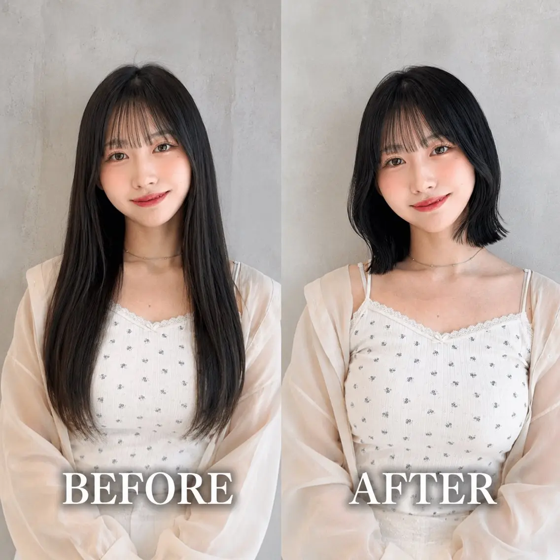 ミディアム カラー ボブレイヤー ボブ レイヤーカット カット ヘアカラー トリートメント 🍀小川大輔🍀 ボブ/ブリーチ🥇のヘアスタイル