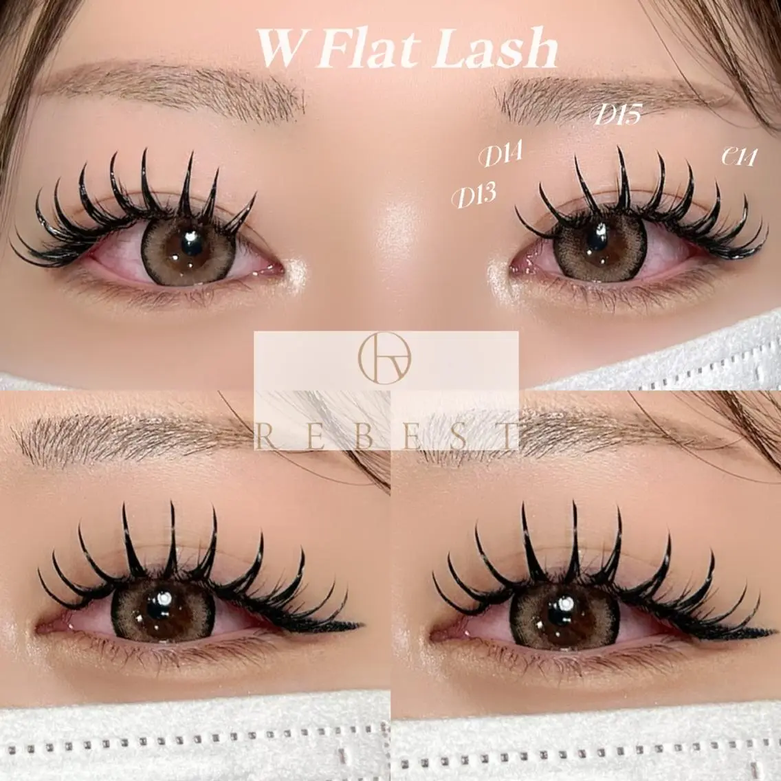 マツエク・マツパ REBEST🤍 Eyelashのマツエク・マツパデザイン