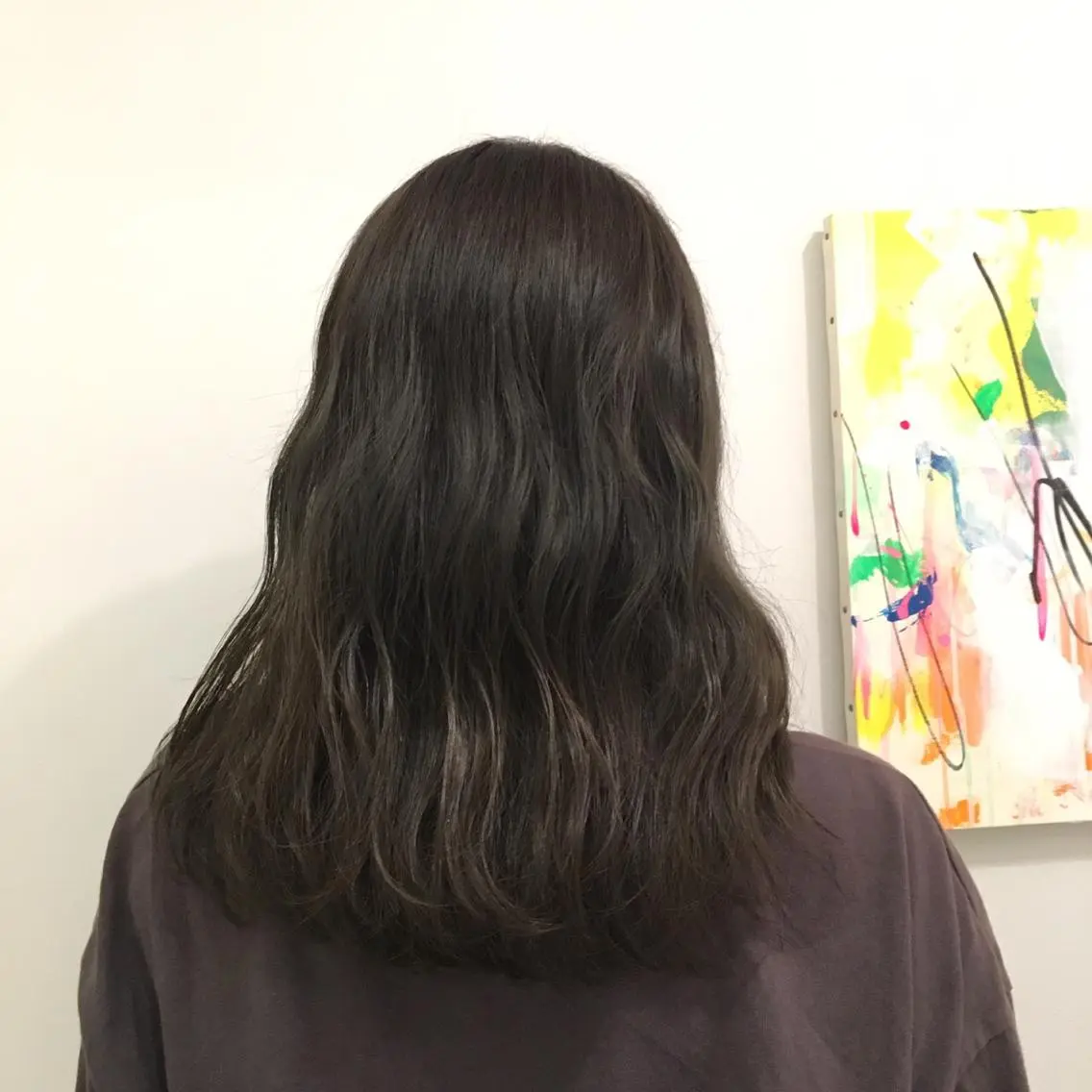 セミロング カラー 💘透明感カラー💘 沖本 将宏のヘアスタイル